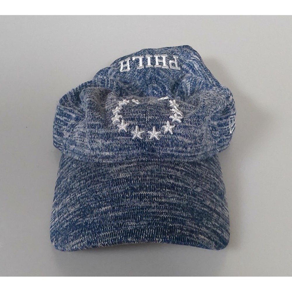 Philadelphia 76ers New Era 9TWENTY Strapback Dad Hat Blue NBA PHILA Cap